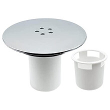 Bonde de lavabo pour douche, bonde de sol à évacuation rapide avec récupérateur de cheveux, couvercle de bonde amovible pour une évacuation