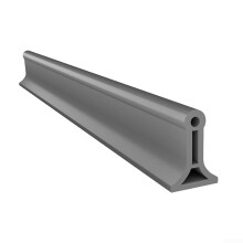 Foldable Shower Water Splash Guard, Curved TPE Rubber Seal Strip, TrimtoFit 2m, Gray