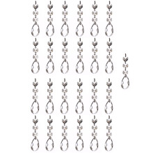 Cristal pour la création de bijoux, prismes transparents en forme de larme pour lustres, décorations de mariage, projets artistiques, cristal
