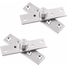 Bisagras de acero inoxidable, bisagras ocultas para puertas, de fácil instalación y amplia gama de aplicaciones (2 unidades)