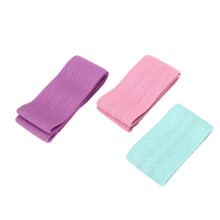 Faixas elásticas de resistência em tecido para fortalecimento muscular, faixas de exercício portáteis para ativar os músculos de todo o corpo e