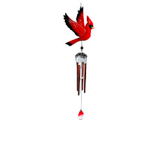 Εξωτερικές Διακοσμήσεις, το Cardinal Bird Wind Chime φέρνει μια ρομαντική ατμόσφαιρα στον