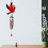 Εξωτερικές Διακοσμήσεις, το Cardinal Bird Wind Chime φέρνει μια ρομαντική ατμόσφαιρα στον 3