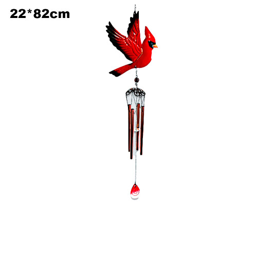 Εξωτερικές Διακοσμήσεις, το Cardinal Bird Wind Chime φέρνει μια ρομαντική ατμόσφαιρα στον 1