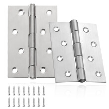 piezas 100 mm 70 mm Edelstahl Türscharnier, 2 mm Scharniere mit Schrauben, Groß Schwerlast Türscharnier für Haustüre Zimmertür
