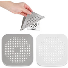 Bouchon de vidange en silicone pour cheveux, couvercle de bonde facile à nettoyer pour douche ou évier de cuisine, en silicone de qualité