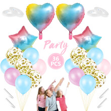 Ballons en aluminium étoiles arc-en-ciel éclatantes, parfaits pour une décoration de premier anniversaire, en aluminium de haute qualité, faciles