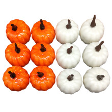 Decoración para fiestas temáticas de otoño Calabazas artificiales Adornos de calabazas de espuma Decoraciones de calabazas en miniatura Acentos