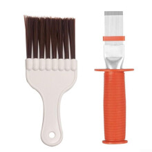 2 Pack Air Conditioner Fin Comb and Radiator Cleaning Brush Set for AC, Refrigerator, Heat Exchanger Maintenance with Stainless Steel