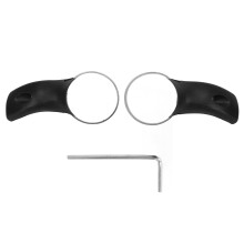 Weitwinkel-Rückspiegel, ergonomische Lenkerhörnchen für mehr Sicherheit, rutschfeste Lenkergriffe, schnell montierbares Fahrradzubehör für 22,2 m
