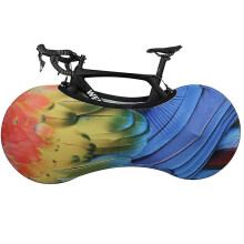 Protezione per pneumatici di bicicletta, copertura elastica in tessuto di poliestere e spandex di alta qualità per riporre la bici in casa, assorbe