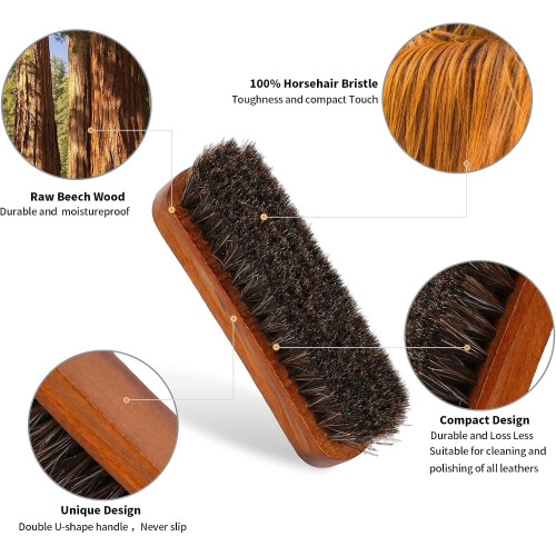 Εξαιρετικό σετ περιποίησης δέρματος, βούρτσες γυαλίσματος παπουτσιών 2