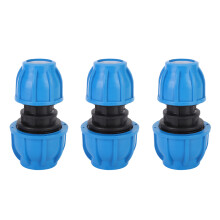 Conector de tubería de agua de material duradero, plástico PE resistente, diseño a prueba de fugas para sistemas de riego de bricolaje, resistente
