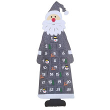 Adventskalender, interactieve aftelling naar Kerstmis, hoogwaardige kerstdecoratie van polyestervilt, perfect formaat voor snoep, theezakjes en