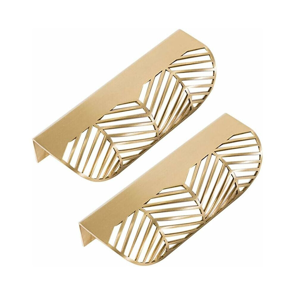 Brass Cabinet Pulls For Home Decoration, Concealed Tab Pulls With A Simple Exquisite Appearance, Ideal For Kitchen Cabinet Finger Pull 9454554110967