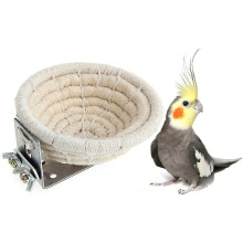 Tapis chaud et confortable pour nid d'oiseaux, deux modèles disponibles, non toxique et sûr, facile à installer et stable pour le Serinus canaria