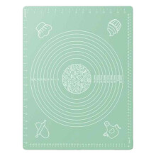 Beschermmat voor aanrechtbladen in de keuken, veelzijdig te gebruiken bij bakken en dineren, gemakkelijk schoon te maken, antislip siliconen bakmat,