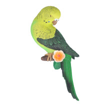 Loros de resina sintética de colores vivos, esculturas realistas de loros para la decoración de patios y jardines (larga vida útil, alto nivel de