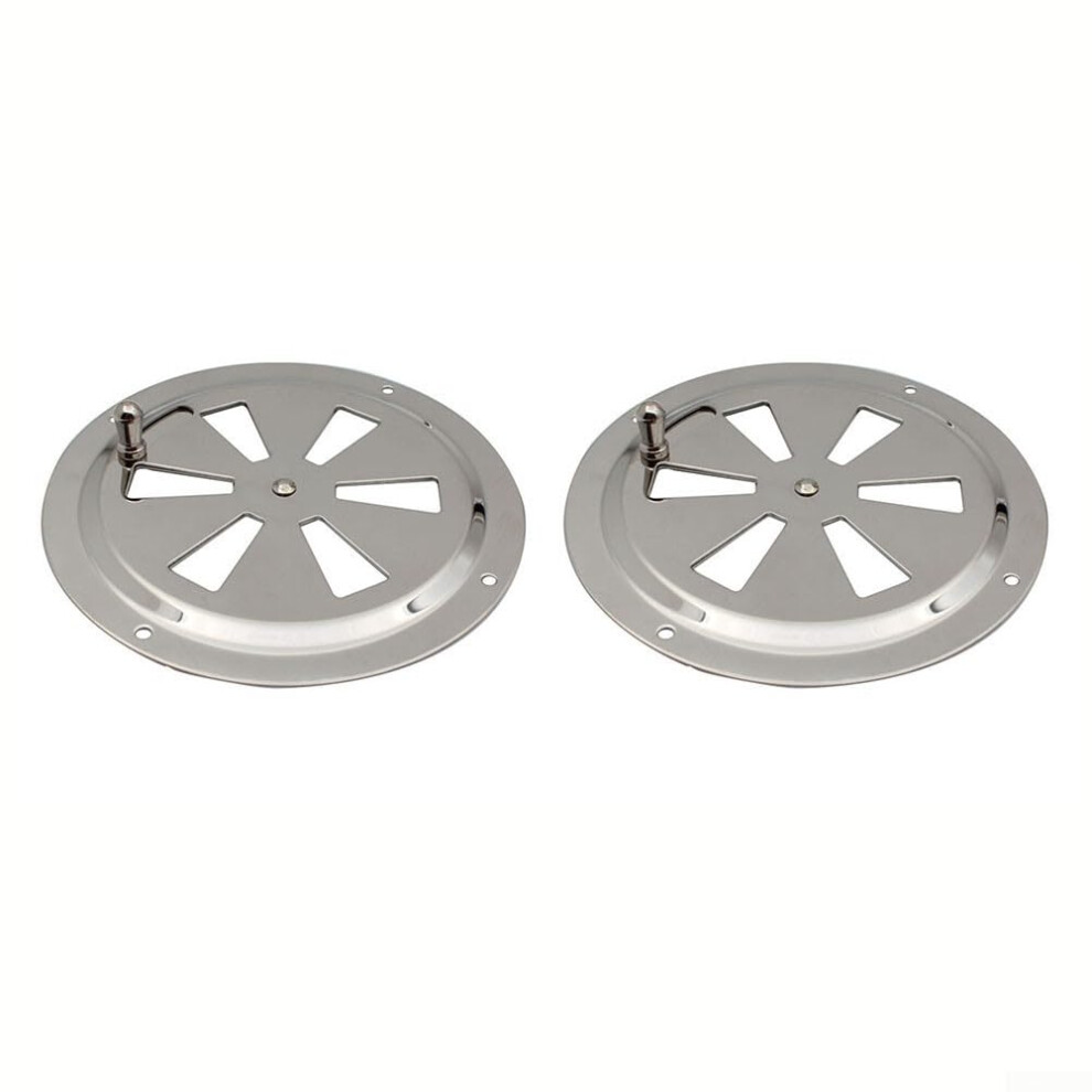 Stainless Steel 316 Adjustable Ventilation Grille With Side Knob For Marine, Yacht, Caravan, Home Use (2 Pack) 9323874599731