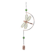 Carillon à vent décoratif suspendu, élégant carillon libellule avec éléments acryliques pour une utilisation intérieure et extérieure,