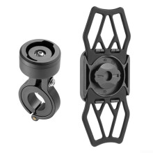 Bicycle Phone Holder with 360 Rotation, ShockProof Silicone Mount for 4.57 Inch Smartphones