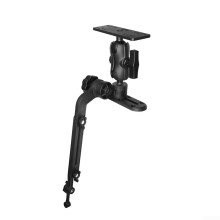 Telescoping Fish Finder Bracket with Adjustable Ball Head for Kayak Mounts – Nylon Compatible with Sensors and Displays