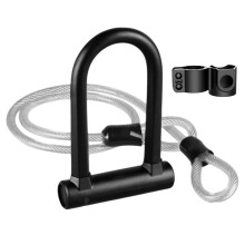 Lucchetto a U antifurto per bicicletta resistente alla ruggine, lucchetto a U montabile sul telaio con design resistente alle intemperie per bici da