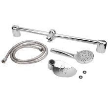Set di binari per doccia per bagno, antiruggine e sicuro, sistema doccia a parete regolabile in altezza con soffione a pioggia, design impeccabile,