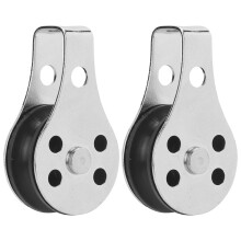 Sistema de polea simple para anclaje de kayak y canoa. Polea de acero inoxidable. Polea de cuerda de nailon. Polea para embarcaciones resistente a la