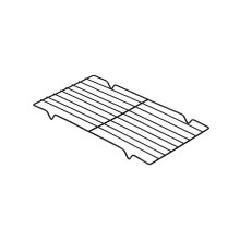 Grelha para assar com pés integrados, grelha antiaderente para assar e resfriar com design de altura lateral AB, grelha de arame resistente para