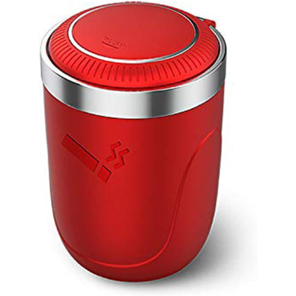 Car Ashtray With Lid Portable Smokeless Cigarette Container For 206 207 301 307 308 Red 9339159816752