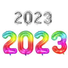 Ábhair Mharthanacha Iontaofa, Éasca le Tionól: Áirítear Balúin Uimhir2023 le Ribín, Comhartha Breithlá In-athúsáidte, Scragall Alúmanaim