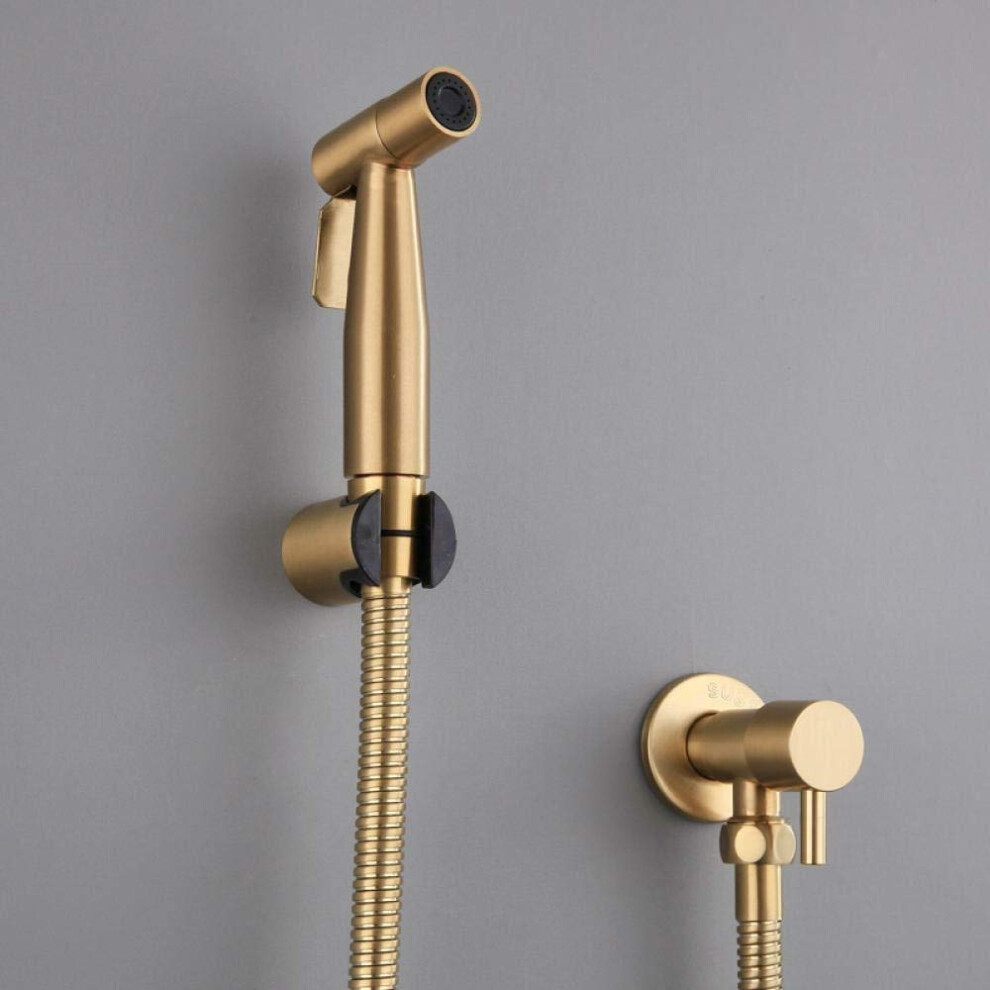 Bidet Spray Gun Sus304 Stainless Steel Handheld Toilet Sprayer Set With Wall Mount Nozzle 9339159816981