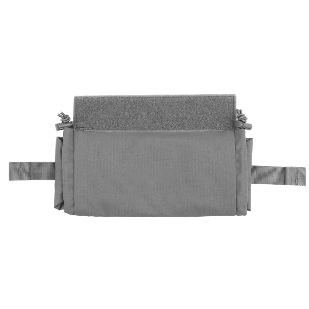 Grey Tactical Dump Pouch Nylon Folding First Aid Ifak Bag For Chest Rig Emt Trauma