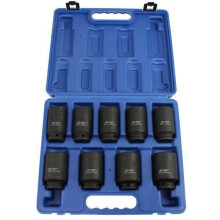 US PRO Tools 9pc 1/2" Dr 12pt Deep Impact Hub Nut Sockets 29mm to 38mm 3688