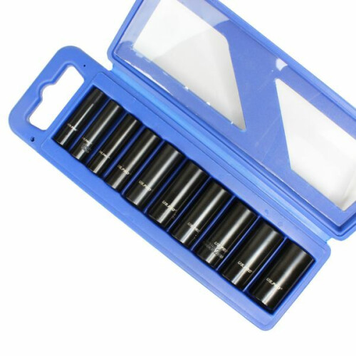 US PRO 10 Piece 3/8" Dr Deep Impact Metric Socket Set 10 - 24mm 1680 2