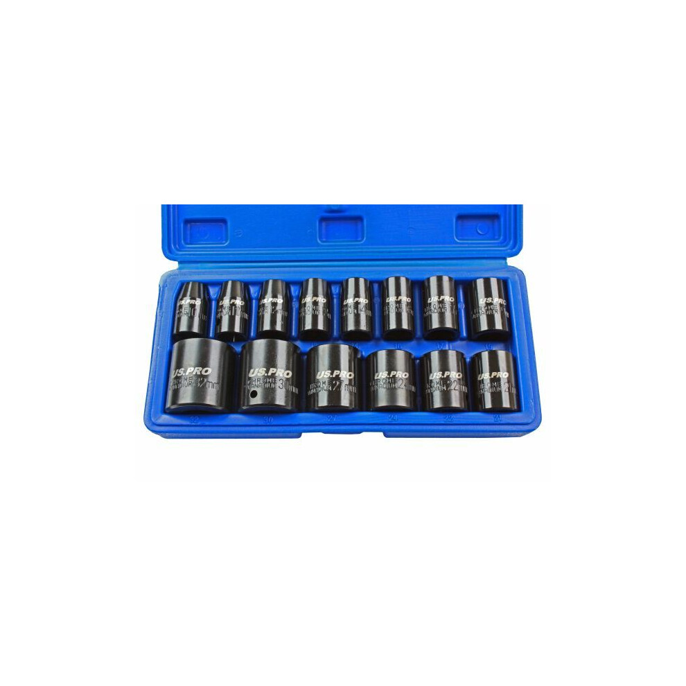 US PRO 14pc 1/2dr Shallow Metric Impact Sockets 10 - 32mm 1679