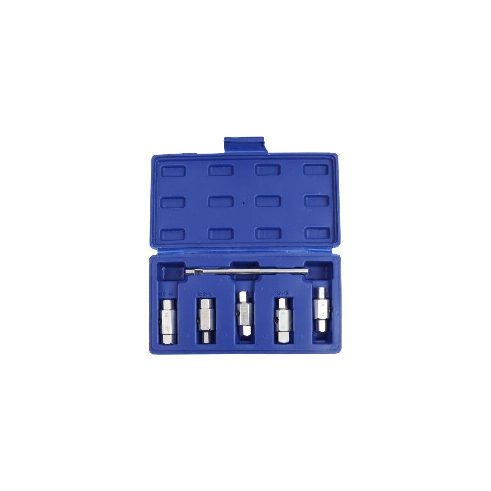 US PRO 6pc Double Ended Drain Sump Plug Key Set Hex Square Drive 3231