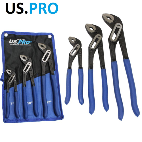 us pro US PRO Tools Heavy Duty 3pc Water Pump Pliers Set 2298 1