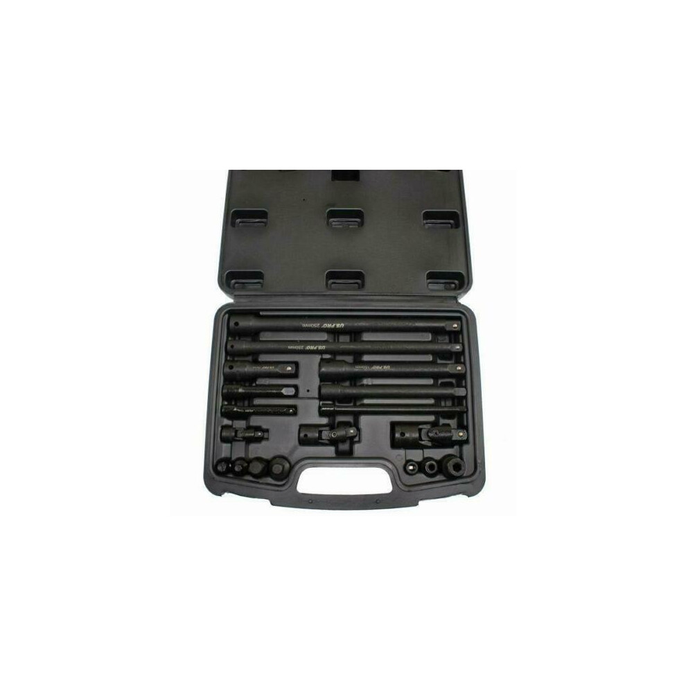 - Us Pro Impact Socket Extension Bar Set 18Pc 1/4" 3/8" 1/2" Reducer Adaptor 3685 - Image 6