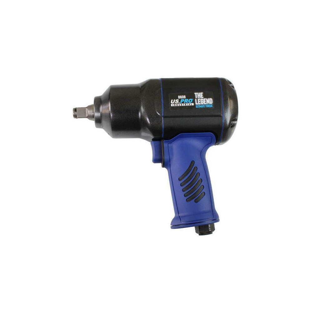 Us Pro Industrial Impact Wrench 1/2 In Dr Air Legend Ultimate Torque 1700Nm 8608