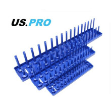 US PRO 3pc Socket Storage Rack Tray For 1/4" - 3/8" - 1/2" Sockets