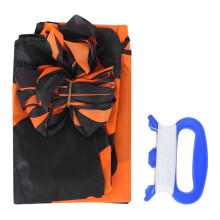 Het perfecte cadeau voor je kinderen: een hoogwaardige, lichtgewicht vlieger van 4 meter met oranje stippen voor buitenplezier, gemakkelijk te