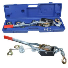US PRO 4 TON PULLER HAND WINCH 3 HOOK CABLE TURFER FOR CARAVAN BOAT TRAILER 9324