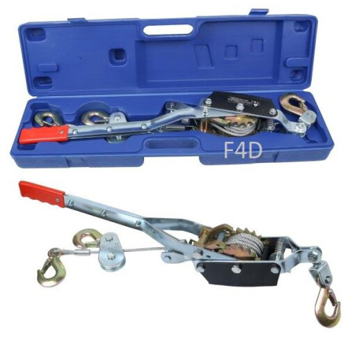us pro US PRO 4 TON PULLER HAND WINCH 3 HOOK CABLE TURFER FOR CARAVAN BOAT TRAILER 9324 1