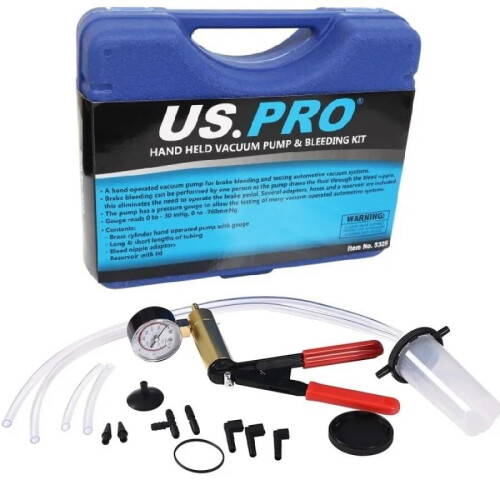 us pro US PRO Tools Hand Held Vacuum Pump & Brake Bleeding Kit 5325