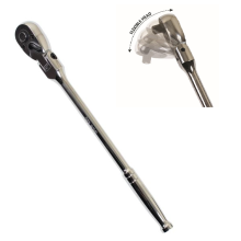 3/8" Dr Straight Tail Flexi Head Ratchet 72t, For Sockets