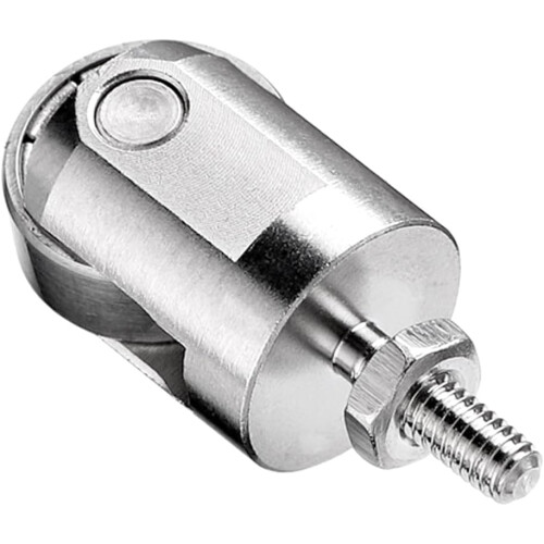 Stainless Steel Dial Gauge Contact Point M2.5 Thread Roller Tip 10mm Diameter for Precision Alignment 2