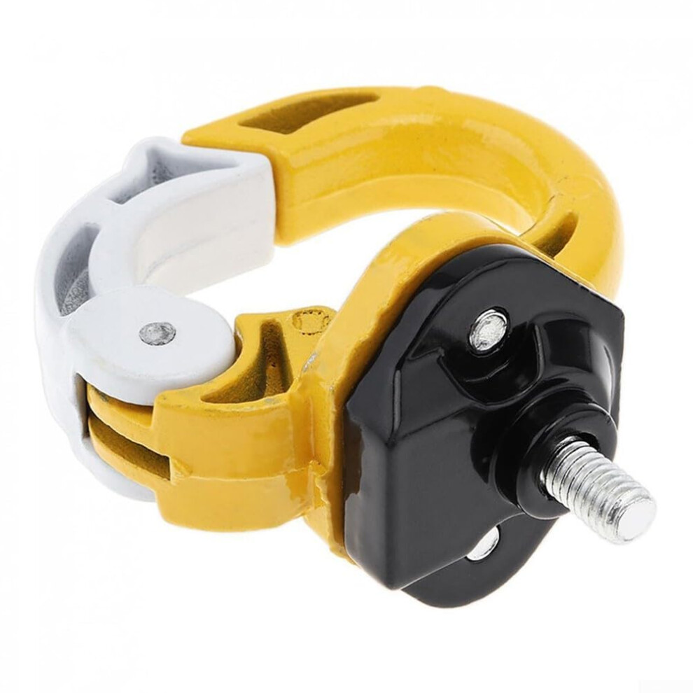 Motorcycle Helmet And Luggage Double Hook Aluminum Alloy Holder Rustresistant Yellow 9323874602264