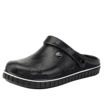 Men's Lightweight Garden Clogs SlipOn NonSlip Outdoor Sandals for Beach, Pool, Travel, Walking – Black UK 9